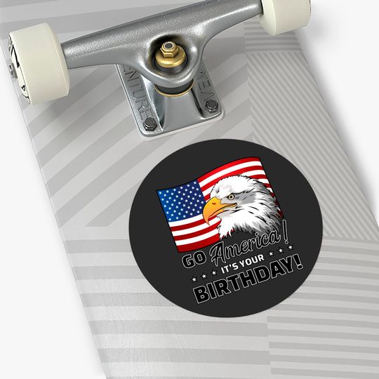 4th of July American Flag Eagle - 4th Of July - Stickers