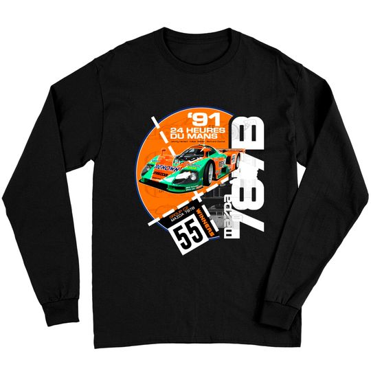 Discover Retro Le Mans 24 Hours Long Sleeves - Mazda 787B Group C2 Design - Mazda 787b Group C2 - Long Sleeves