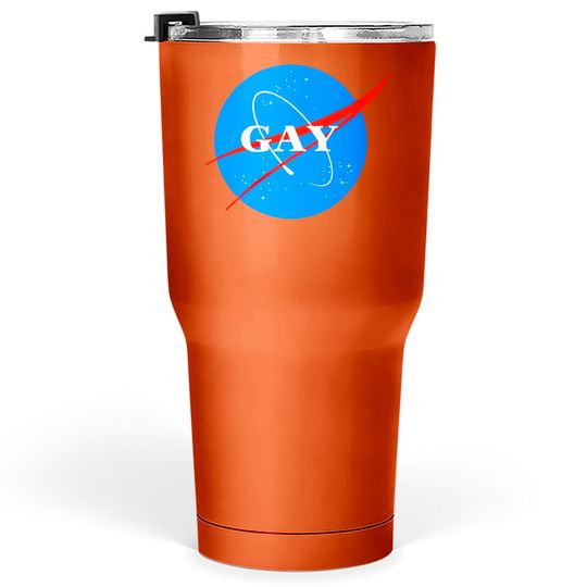Gay NASA Logo Space Gay Geek Pride - Gay - Tumblers 30 oz