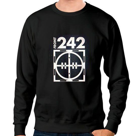 Front 242 †† Glitch 3D Logo Fanart Design - Front 242 - Sweatshirts