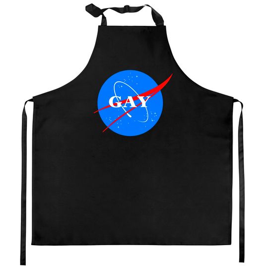 Gay NASA Logo Space Gay Geek Pride - Gay - Kitchen Aprons