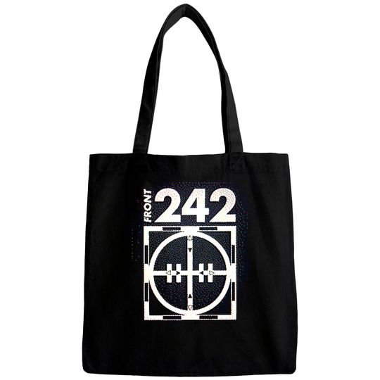 Front 242 †† Glitch 3D Logo Fanart Design - Front 242 - Bags