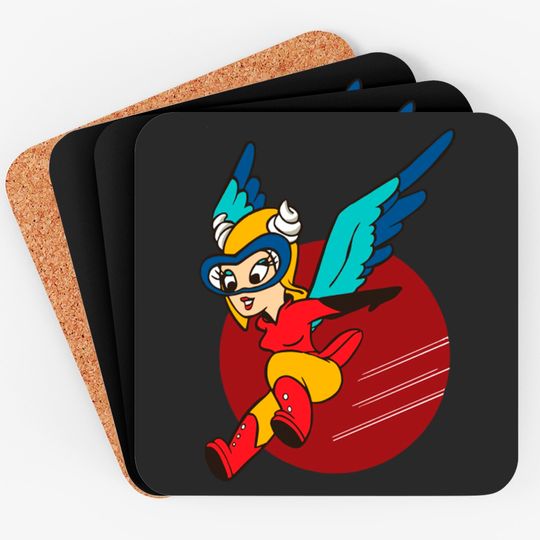 Fifinella WASP Women Airforce Service Pilots Patch - Fifinella - Coasters