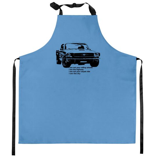 i am the highway - Mustang - Kitchen Aprons