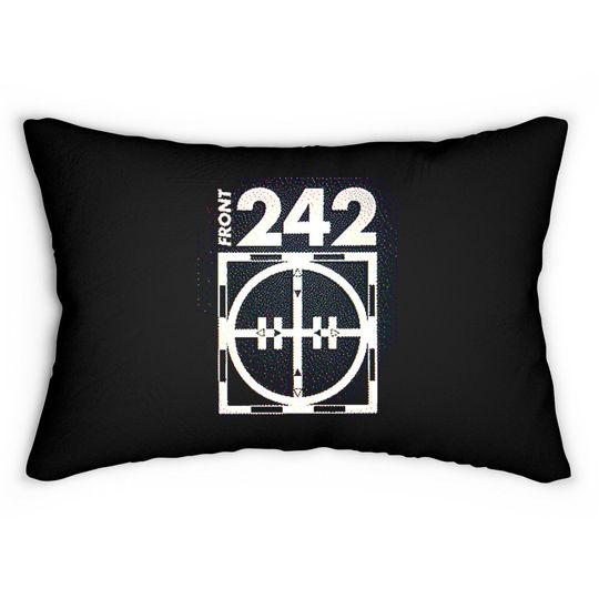 Discover Front 242 †† Glitch 3D Logo Fanart Design - Front 242 - Lumbar Pillows