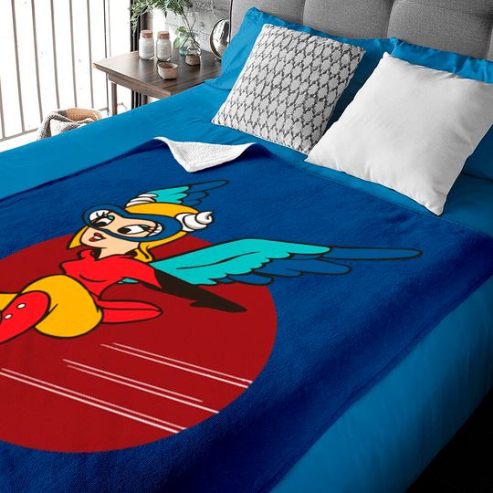 Fifinella WASP Women Airforce Service Pilots Patch - Fifinella - Baby Blankets