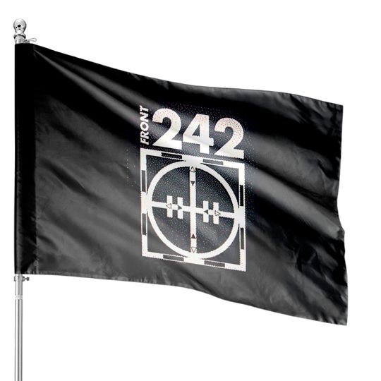 Front 242 †† Glitch 3D Logo Fanart Design - Front 242 - House Flags