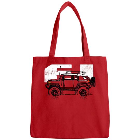 Toyota FJ Cruiser - Sketch artist Profile, best gift for FJ's Dad, Mom birthday gift, off road Bags - Toyota Fj Cruiser - Bags
