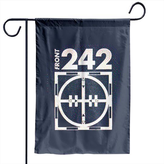 Discover Front 242 †† Glitch 3D Logo Fanart Design - Front 242 - Garden Flags
