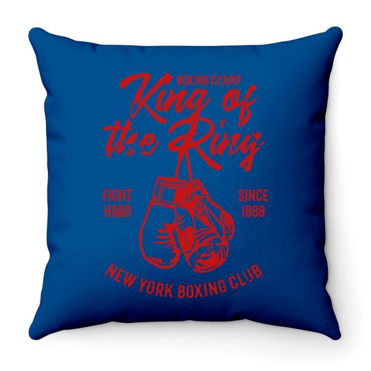 Boxing Champion ~ NY Boxing Club - Boxing Champion - Throw Pillows