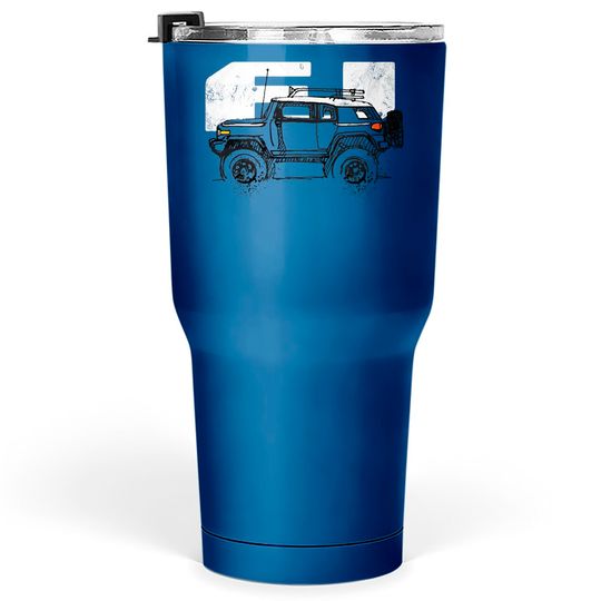 Toyota FJ Cruiser - Sketch artist Profile, best gift for FJ's Dad, Mom birthday gift, off road Tumblers 30 oz - Toyota Fj Cruiser - Tumblers 30 oz