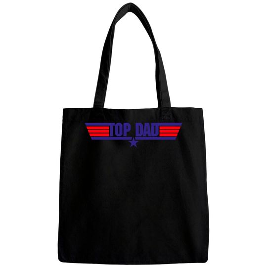 Discover Top Dad I Vintage Fathers Day Dad Daddy Design - Top Dad - Bags
