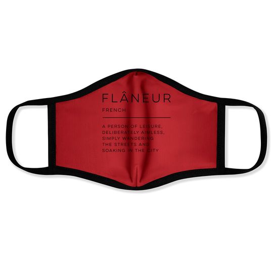 Flâneur Definition - Flaneur - Face Masks