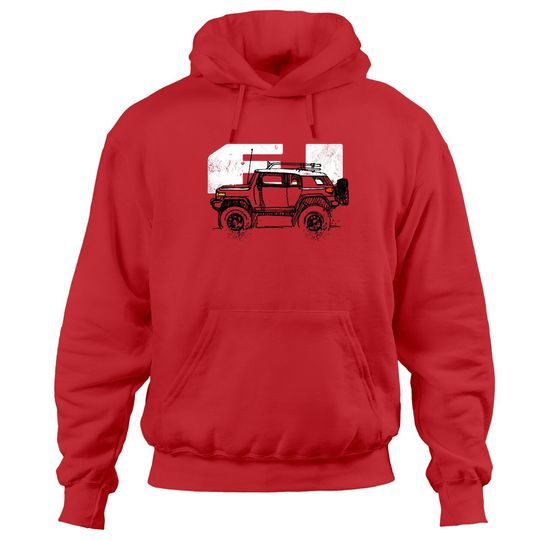 Toyota FJ Cruiser - Sketch artist Profile, best gift for FJ's Dad, Mom birthday gift, off road Hoodies - Toyota Fj Cruiser - Hoodies