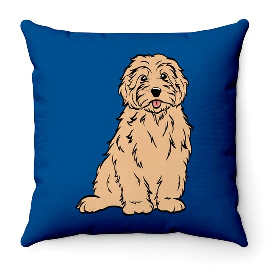 Goldendoodle - Golden Doodle - Throw Pillows