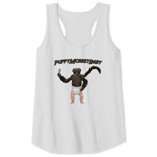 PuppyMonkeyBaby Puppy Monkey Baby Funny Commercial - Mountain Dew - Tank Tops