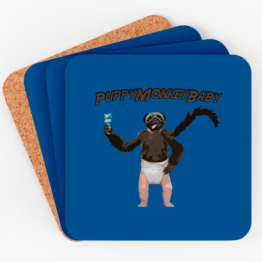 PuppyMonkeyBaby Puppy Monkey Baby Funny Commercial - Mountain Dew - Coasters