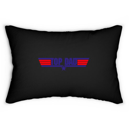 Discover Top Dad I Vintage Fathers Day Dad Daddy Design - Top Dad - Lumbar Pillows