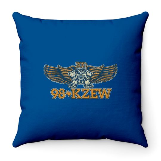 Discover KZEW 98 Dallas 1973 - Radio - Throw Pillows