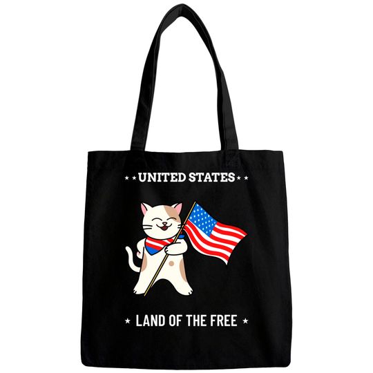 4th of July Cat - 4th Of July Cat - Bags