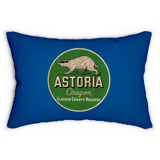 Vintage Astoria Oregon - Astoria Oregon - Lumbar Pillows