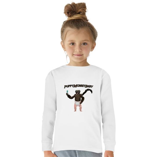 PuppyMonkeyBaby Puppy Monkey Baby Funny Commercial - Mountain Dew -  Kids Long Sleeve T-Shirts