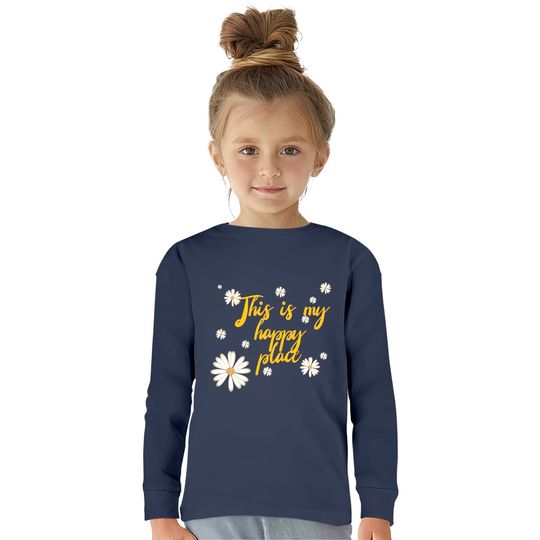 This is my happy place - Happy Place -  Kids Long Sleeve T-Shirts