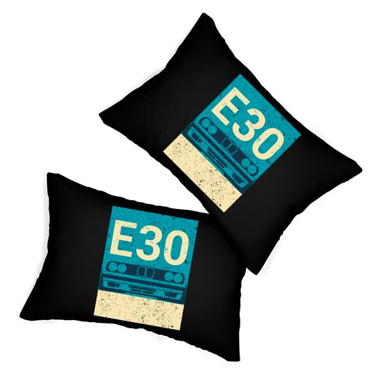 vintage e30 - summer - E30 Bmw Classic 1980s Car - Lumbar Pillows