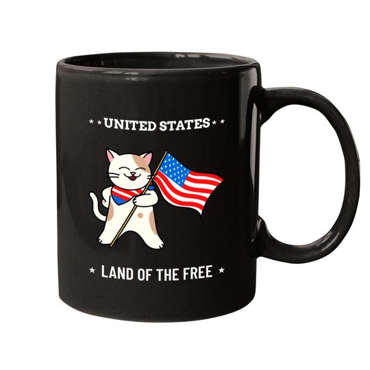 Discover 4th of July Cat - 4th Of July Cat - Mugs
