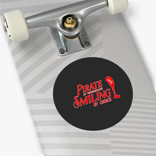 Smiling Pirate! - Amputee Humor - Stickers