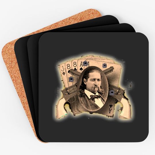 Wild Bill Coasters design - Aces Eights - Coasters