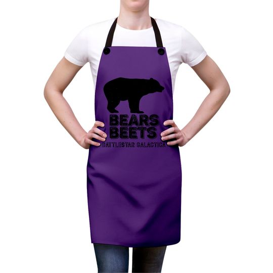 Bears Beets Battlestar Galactica Aprons, Funny The Office Fans Gift - Schrute - Aprons