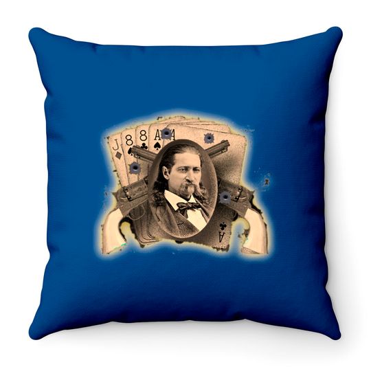 Discover Wild Bill Throw Pillows design - Aces Eights - Throw Pillows