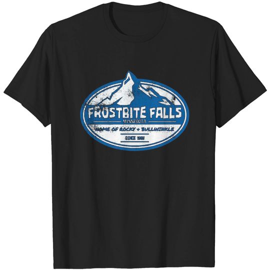 Frostbite Falls, distressed - Rocky And Bullwinkle - T-Shirt