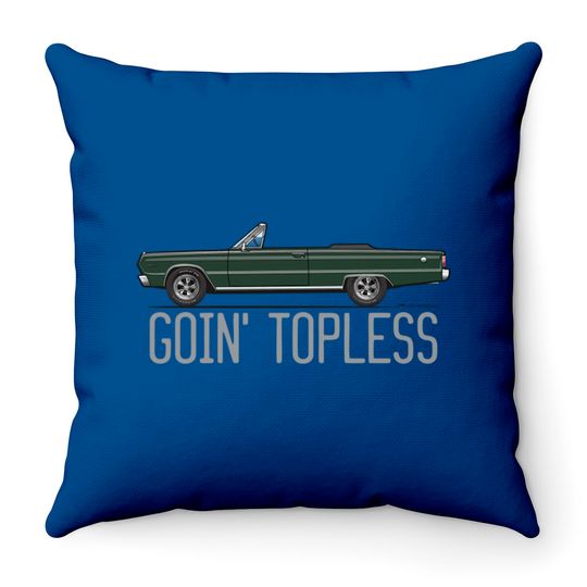 Goin'Topless-Dark Green - Satellite Convertible - Throw Pillows