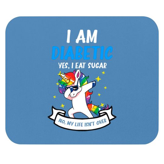 Discover Type 1 Diabetes Mouse Pad | Yes I Eat Sugar No Life Not Over - Type 1 Diabetes - Mouse Pads