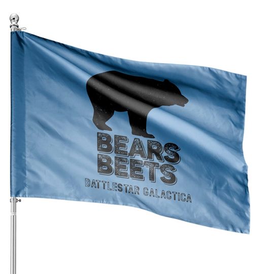 Bears Beets Battlestar Galactica House Flags, Funny The Office Fans Gift - Schrute - House Flags