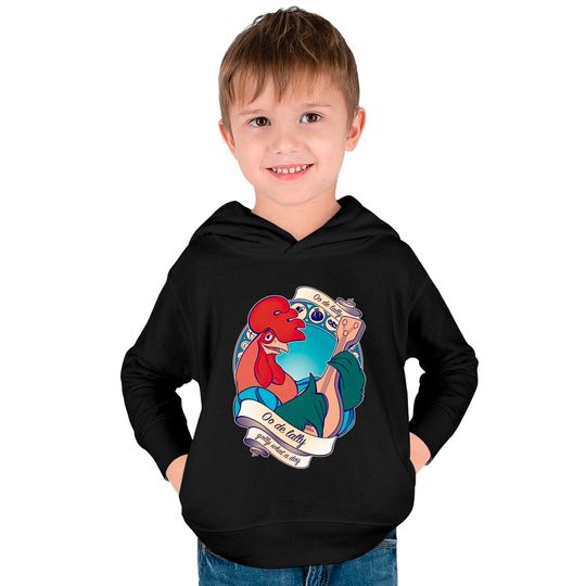 Golly What a Day - Robin Hood Rooster - Kids Pullover Hoodies