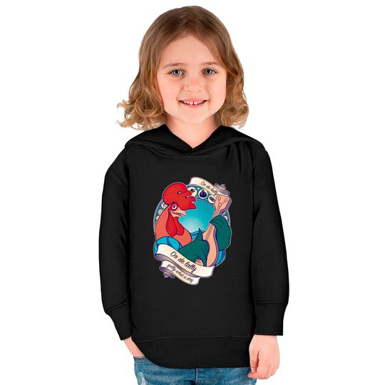 Golly What a Day - Robin Hood Rooster - Kids Pullover Hoodies
