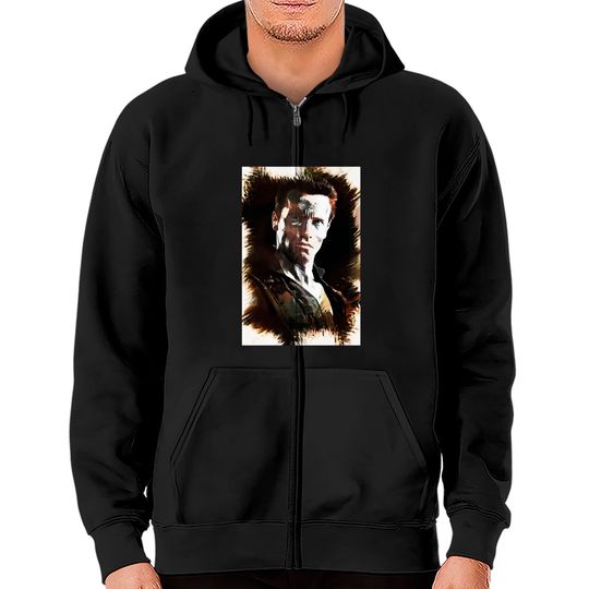 John Matrix - Arnold Schwarzenegger [COMMANDO] - Movies - Zip Hoodies