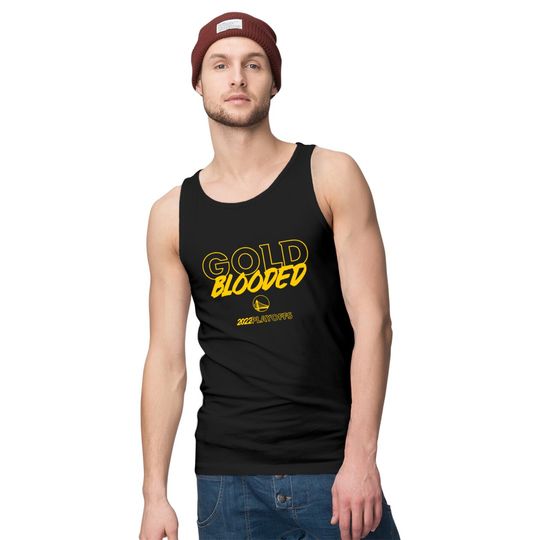 Gold Blooded Tank Tops, Warriors Gold Blooded Tank Tops, Gold Blooded 2022 Playoffs Tank Tops, Gold Blooded 2022 Tank Tops