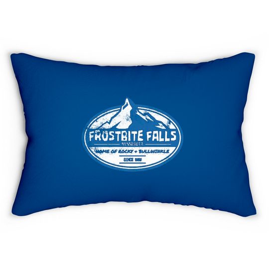Discover Frostbite Falls, distressed - Rocky And Bullwinkle - Lumbar Pillows