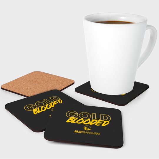 Gold Blooded Coasters, Warriors Gold Blooded Coasters, Gold Blooded 2022 Playoffs Coasters, Gold Blooded 2022 Coasters