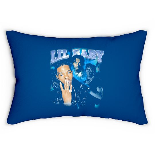 Lil Baby Rapper T- Lumbar Pillows
