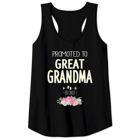 Discover Promoted To Great Grandma 2022 - Promoted To Great Grandma 2022 - Tank Tops