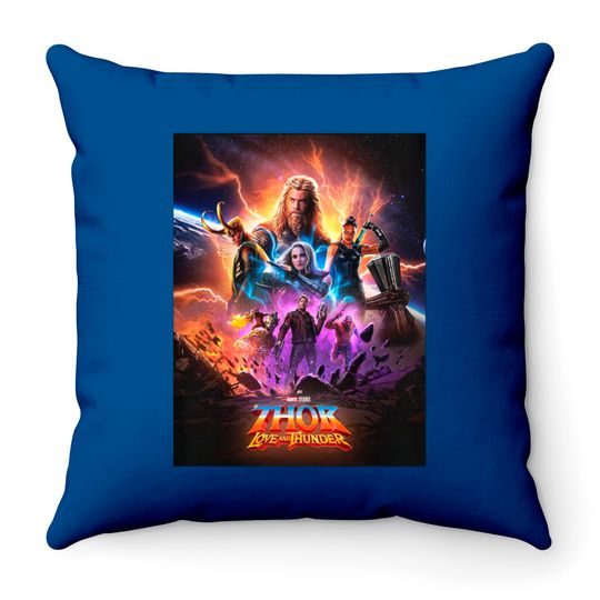 Thor Love And Thunder Throw Pillows