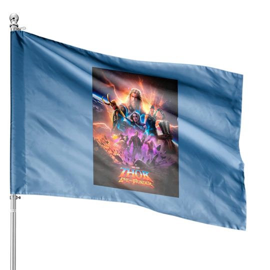 Discover Thor Love And Thunder House Flags
