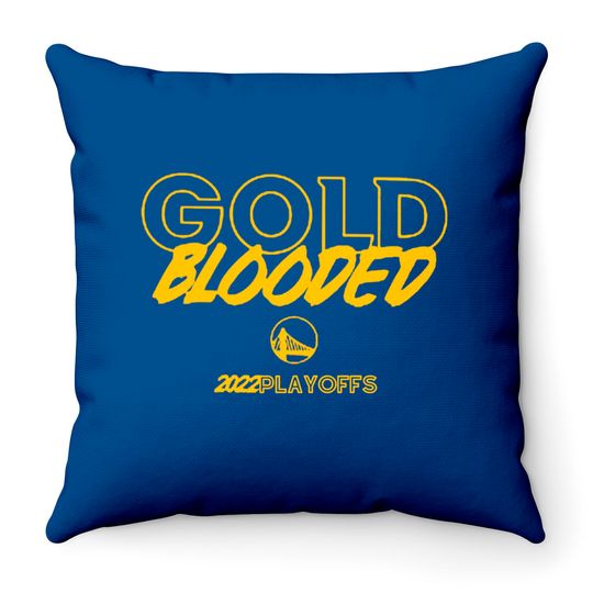 Gold Blooded Warriors Throw Pillows