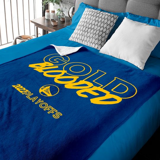 Gold Blooded Warriors Baby Blankets