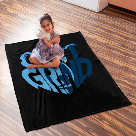 Grizzlie Grit Grind Logo - Memphis Grizzlies Basketball - Baby Blankets